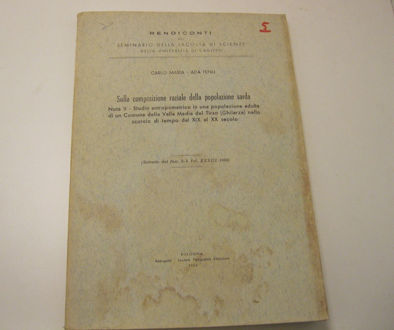 Sulla composizione razziale della popolazione sarda. Nota II - Studio …