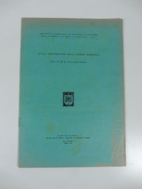 Sulla genotipicita' degli enzimi microbici. Nota