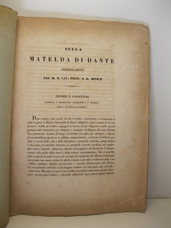 Sulla Matelda di Dante. Dissertazione