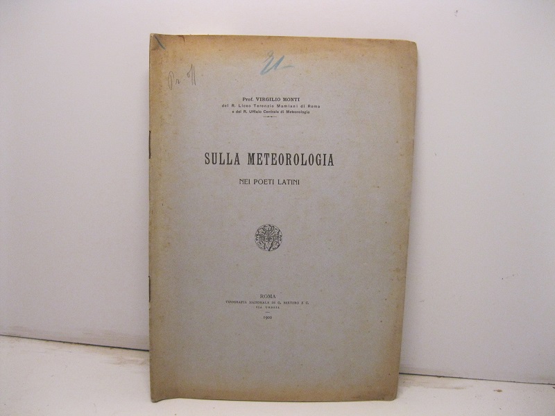 Sulla meteorologia nei poeti latini