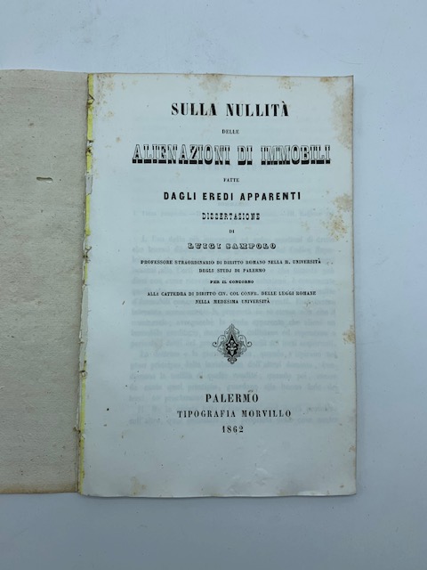 Sulla nullita' delle alienazioni di immobili fatte dagli eredi apparenti. …
