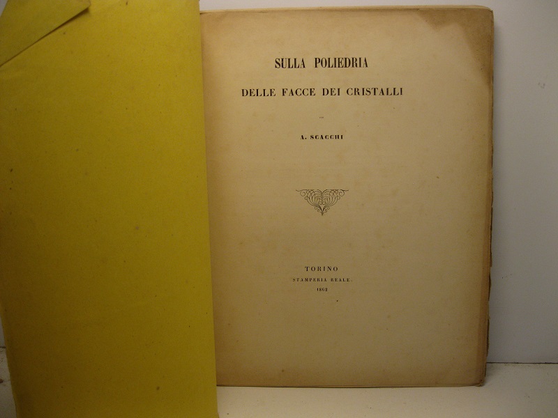 Sulla poliedria delle facce dei cristalli