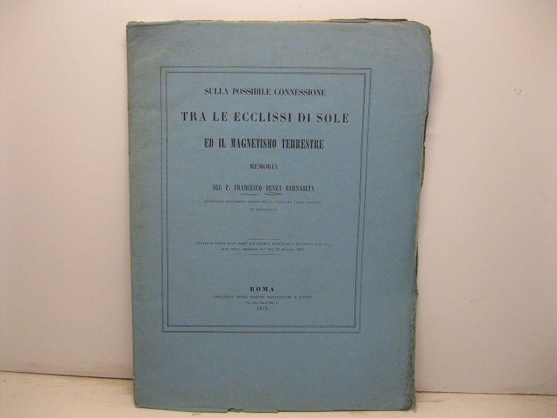 Sulla possibile connessione tra le ecclissi di sole ed il …