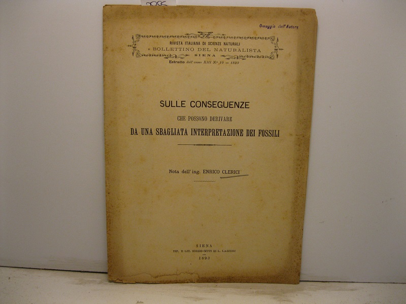 Sulle conseguenze che possono derivare da una sbagliata interpretazione dei …