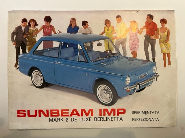 Sunbeam Imp mark 2 de luxe berlinetta (pieghevole pubblicitario)
