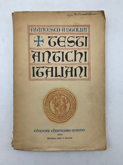 Testi antichi italiani.