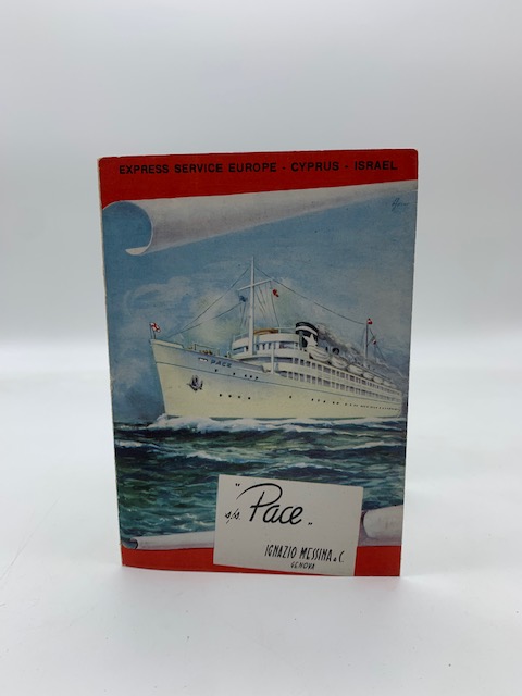 The Italian Steamer Pace. Express Service Europe, Cyprus, Israel (pieghevole …