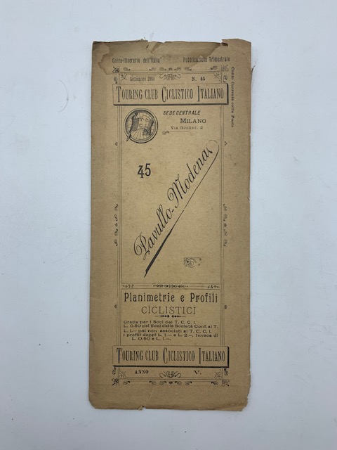 Touring Club Ciclistico italiano. 45. Planimetrie e profili ciclistici. Pavullo-Modena