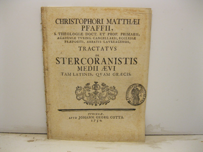 Tractatus de stercoranistis Medii Aevi tam latinis quam Graecis