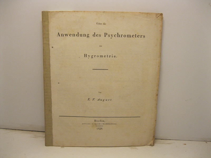 Ueber die Anwendung des Psychrometers zur Hygrometrie