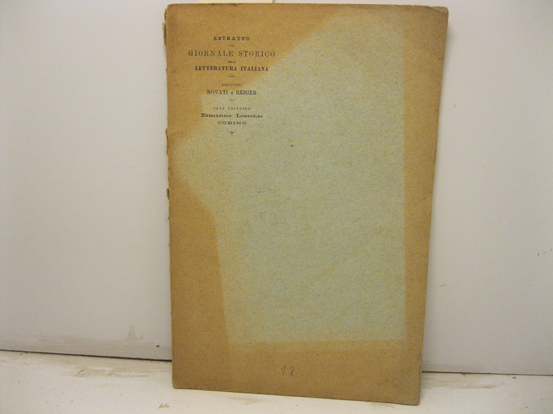 Un ignoto scrittor di satire del primo Settecento