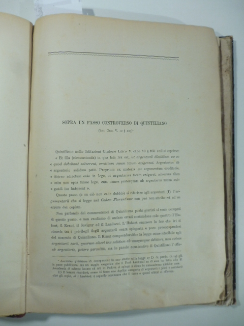 Un passo controverso di Quintilliano (Inst. Orat. V. 10 - …