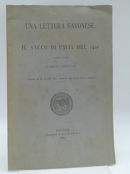 Una lettera savonese e il sacco di Pavia del 1410