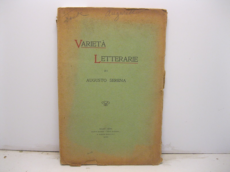 Varieta' letterarie