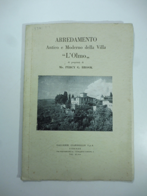 Vendita all'asta dell'arredamento antico e moderno della Villa L'Olmo di …