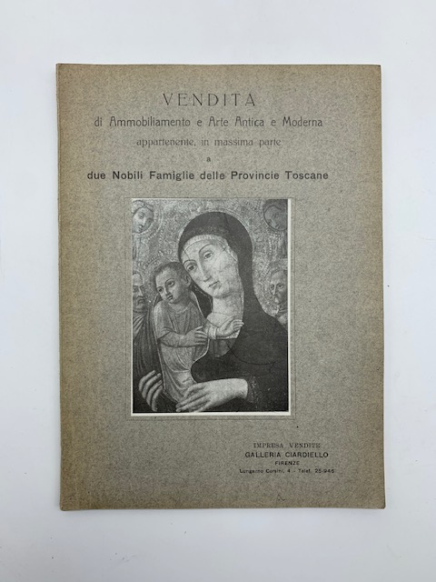 Vendita di ammobiliamento e arte antica e moderna appartenente in …