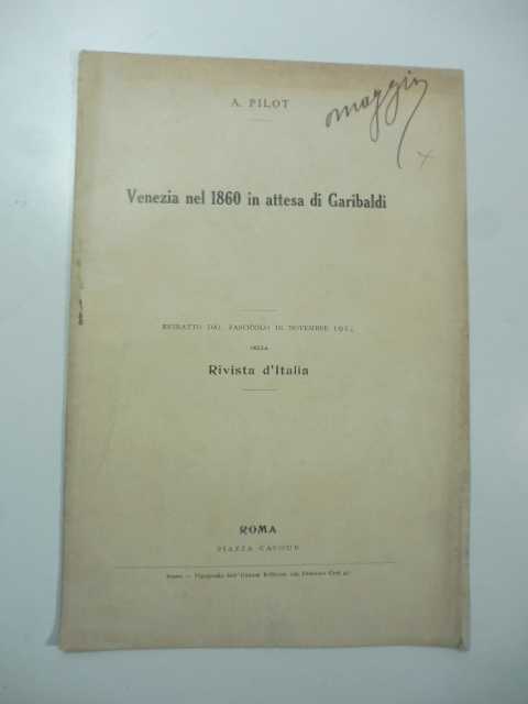 Venezia nel 1860 in attesa di Garibaldi