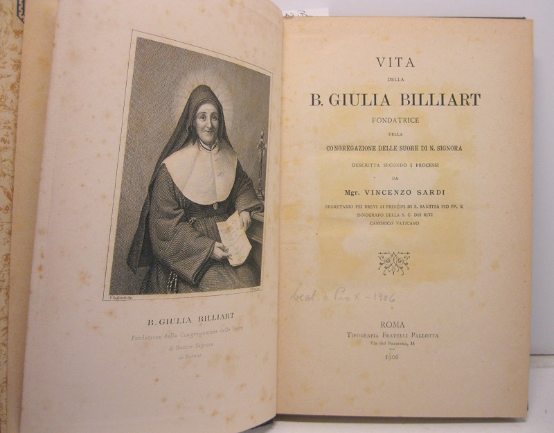 Vita della B. Giulia Billiart, fondatrice della congregazione delle suore …