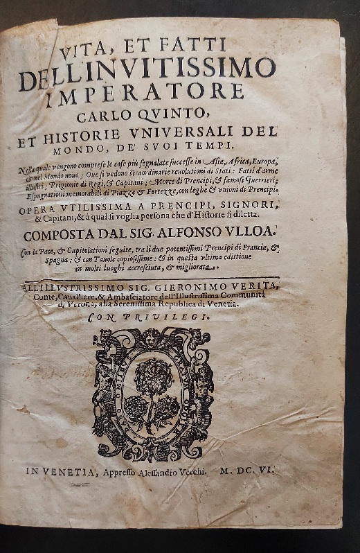 Vita et fatti dell'invitissimo imperatore Carlo quinto et historie universali …