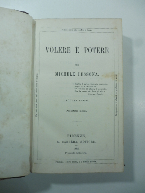 Volere e' potere. Decimaterza edizione