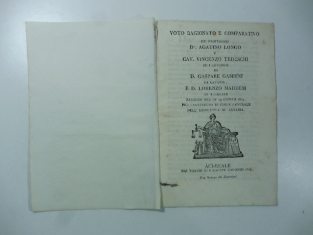 Voto . dei Prof. Agatino Longo e V. Tedeschi su …