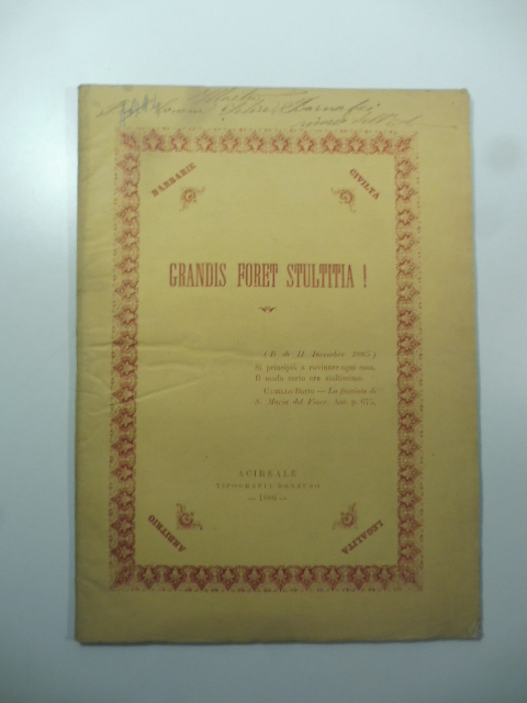 Voto motivato contro l'illegalita' ed arbitrii compiuti dal sindaco di …