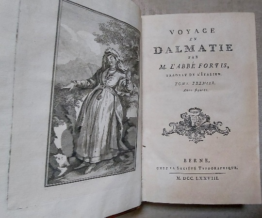 Voyage en Dalmatie.traduit de l'italien. Tome premier-second avec figures