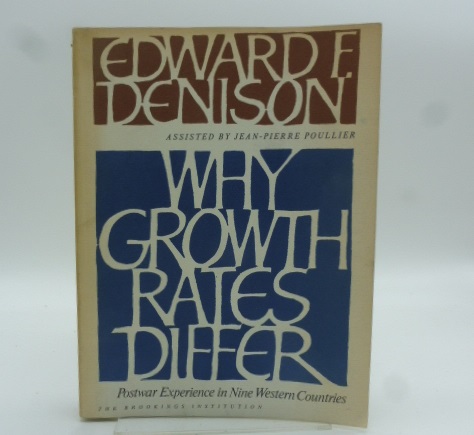 Why growth rates differ. Postwar experience in Nine Western Countries