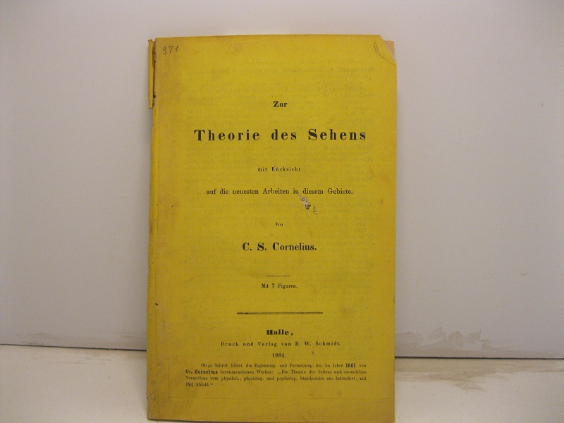 Zur theorie des Sehens mit Rucksicht auf die neuesten Arbeiten …