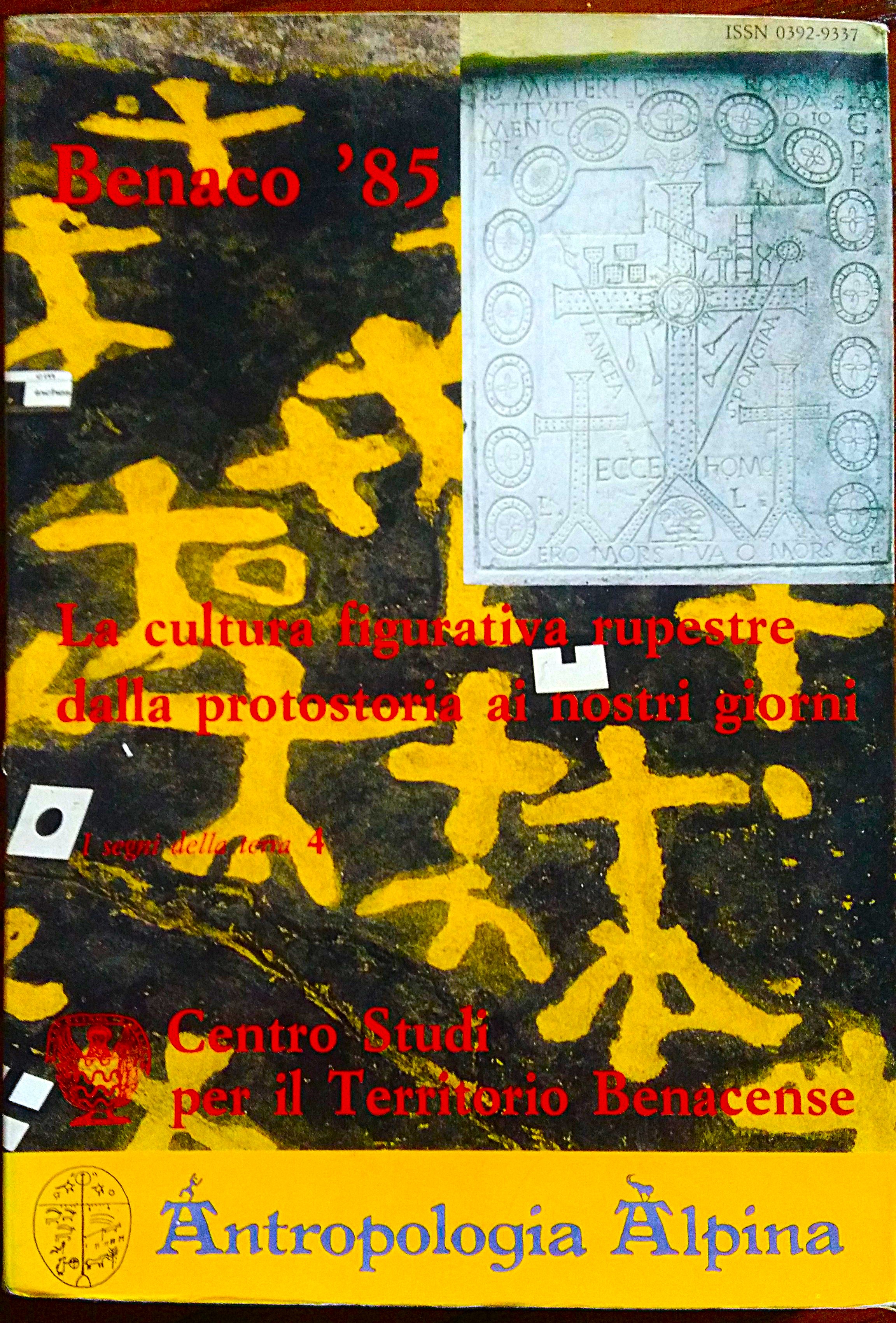 Benaco '85. La cultura figurativa rupestre dalla protostoria ai nostri …