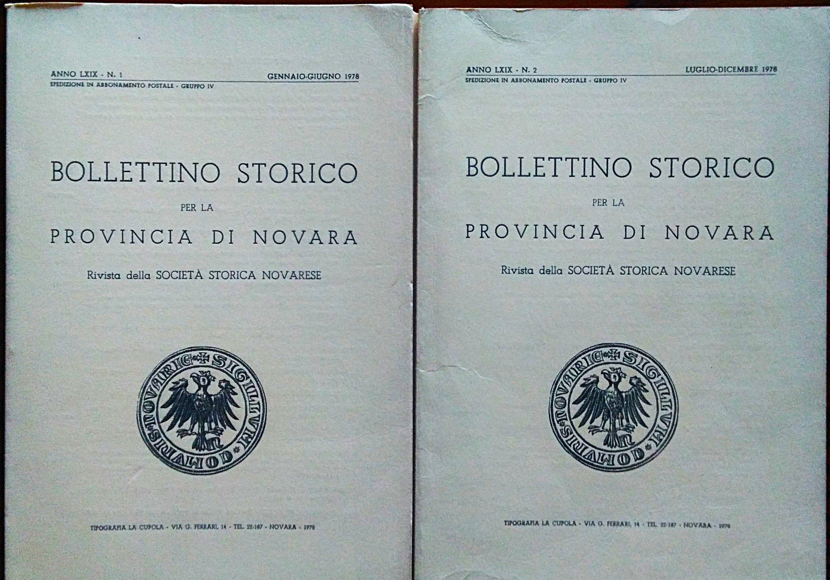 Bollettino storico per la provincia di Novara - Rivista della …