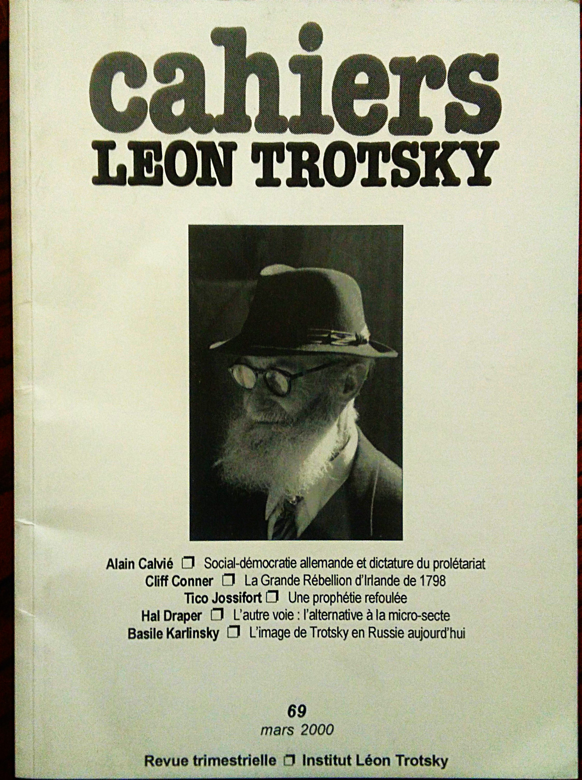 Cahiers Léon Trotsky n. 69, mars 2000.