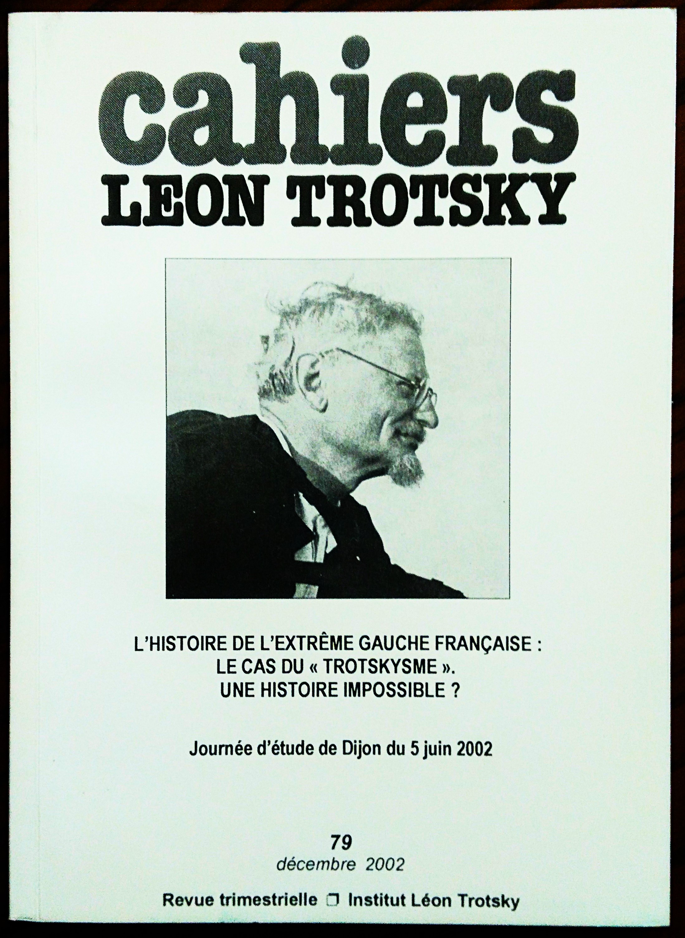 Cahiers Léon Trotsky n. 79 decembre 2002