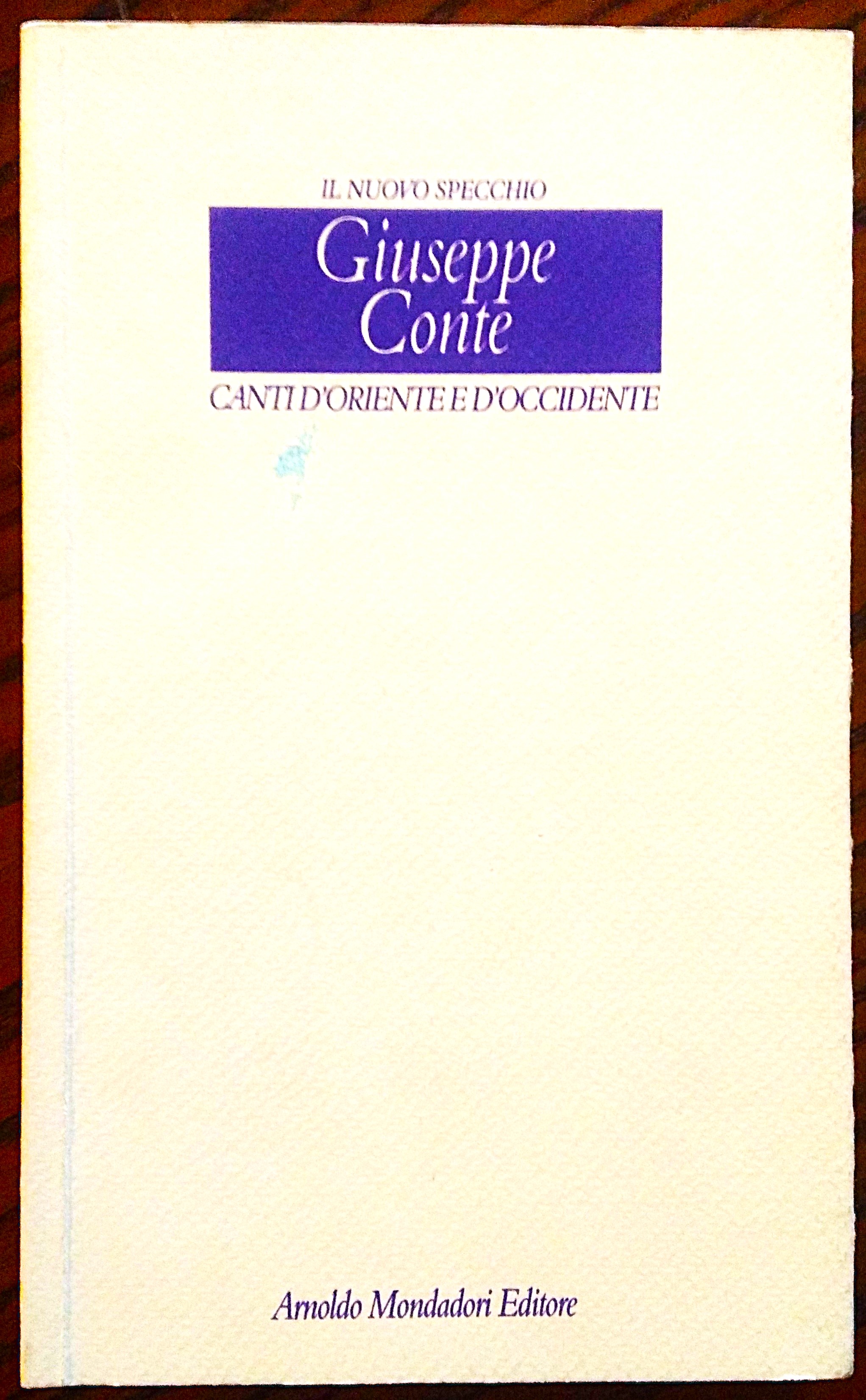 Canti d'Oriente e d'Occidente.