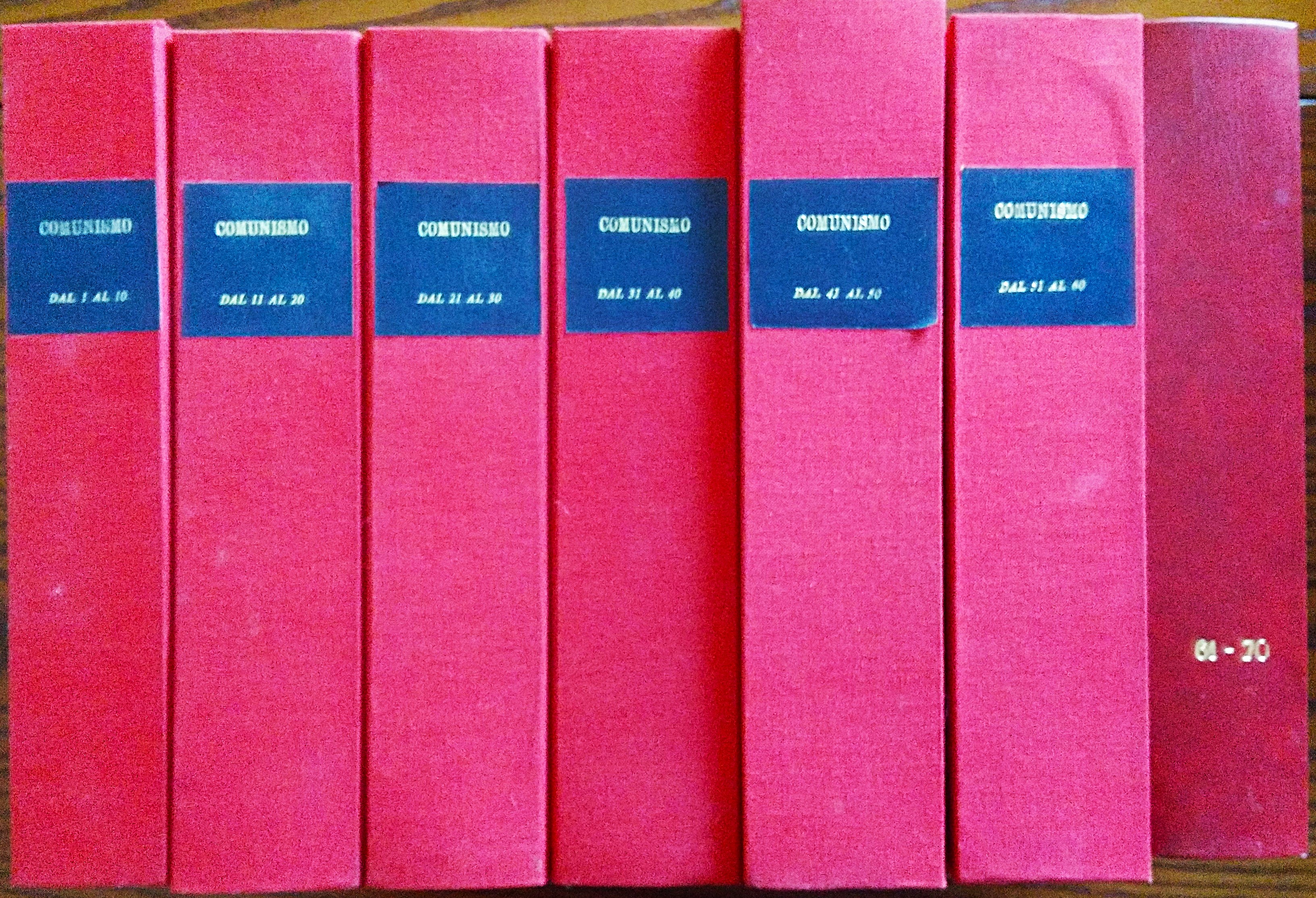 Comunismo. Rivista quadrimestrale, POI, semestrale. Anno 1 n. 1 Gennaio-Aprile …