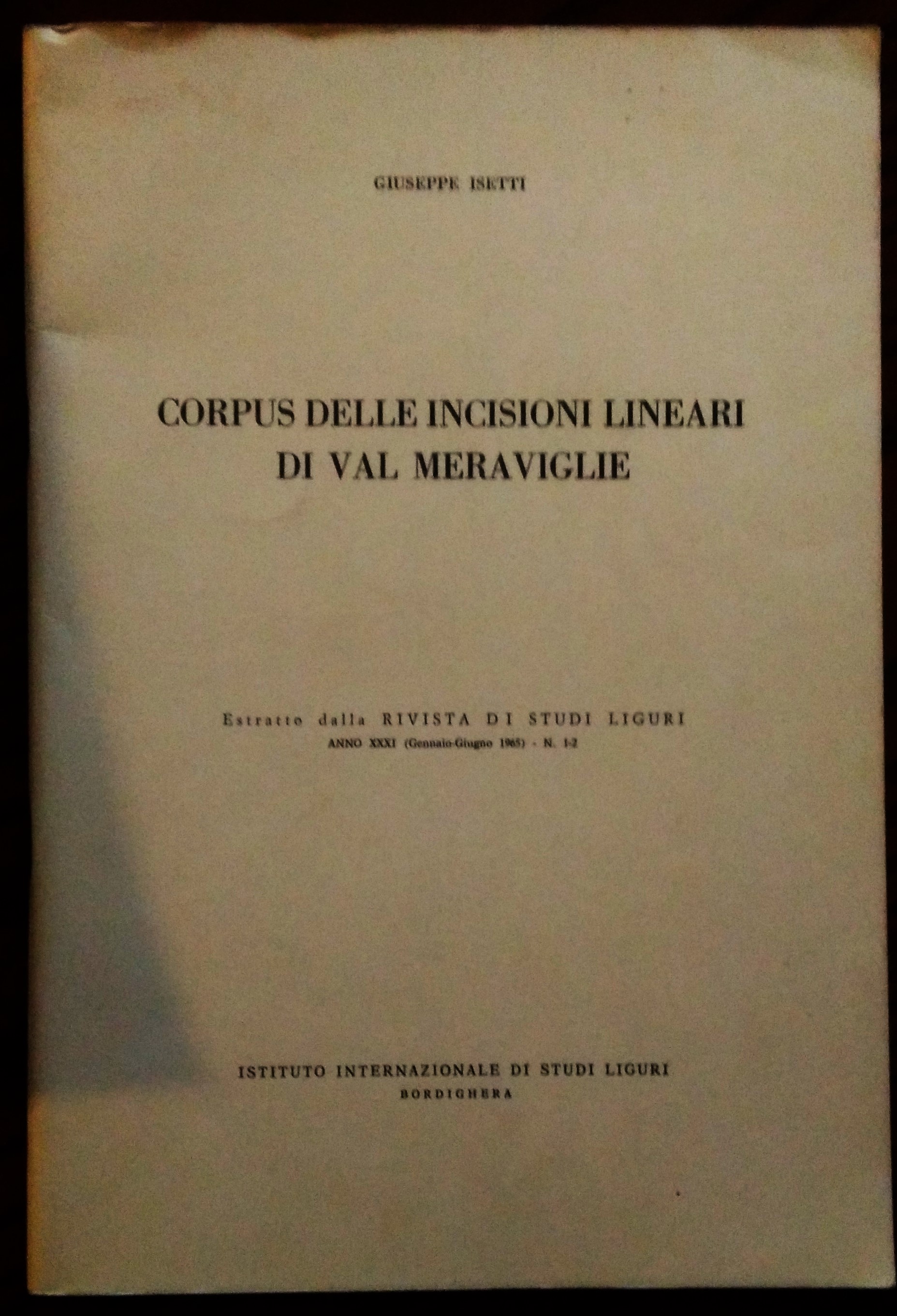 Corpus delle incisioni lineari di Val Meraviglie.
