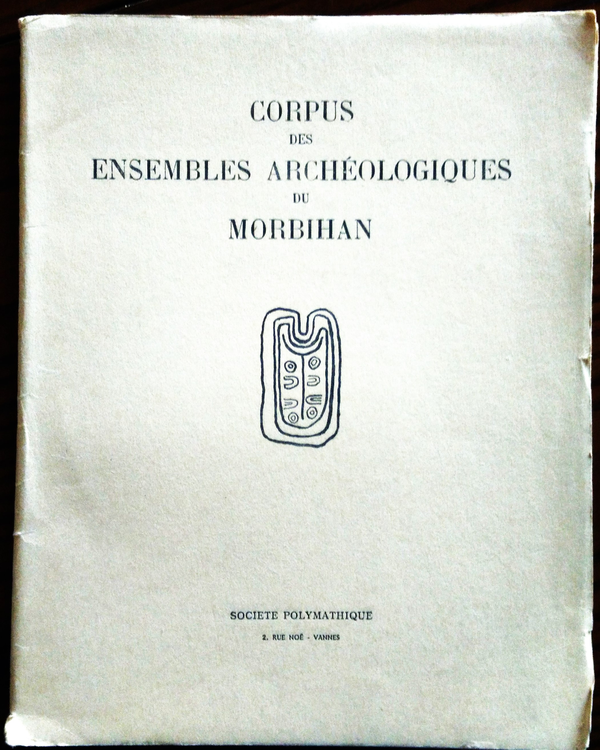 Corpus des ensembles archéologiques du Morbihan.