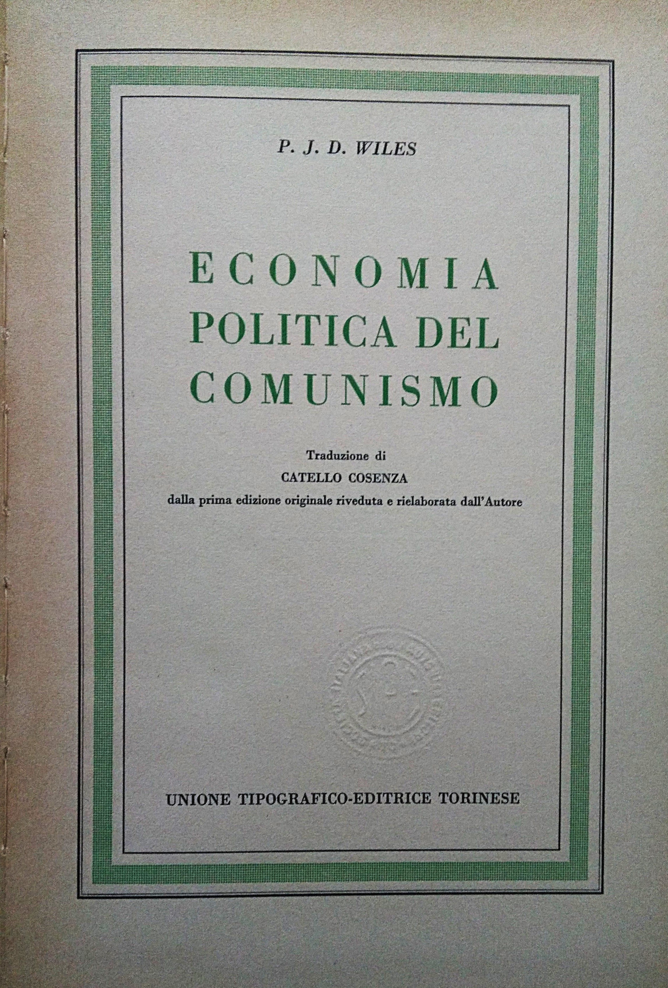 Economia politica del comunismo.