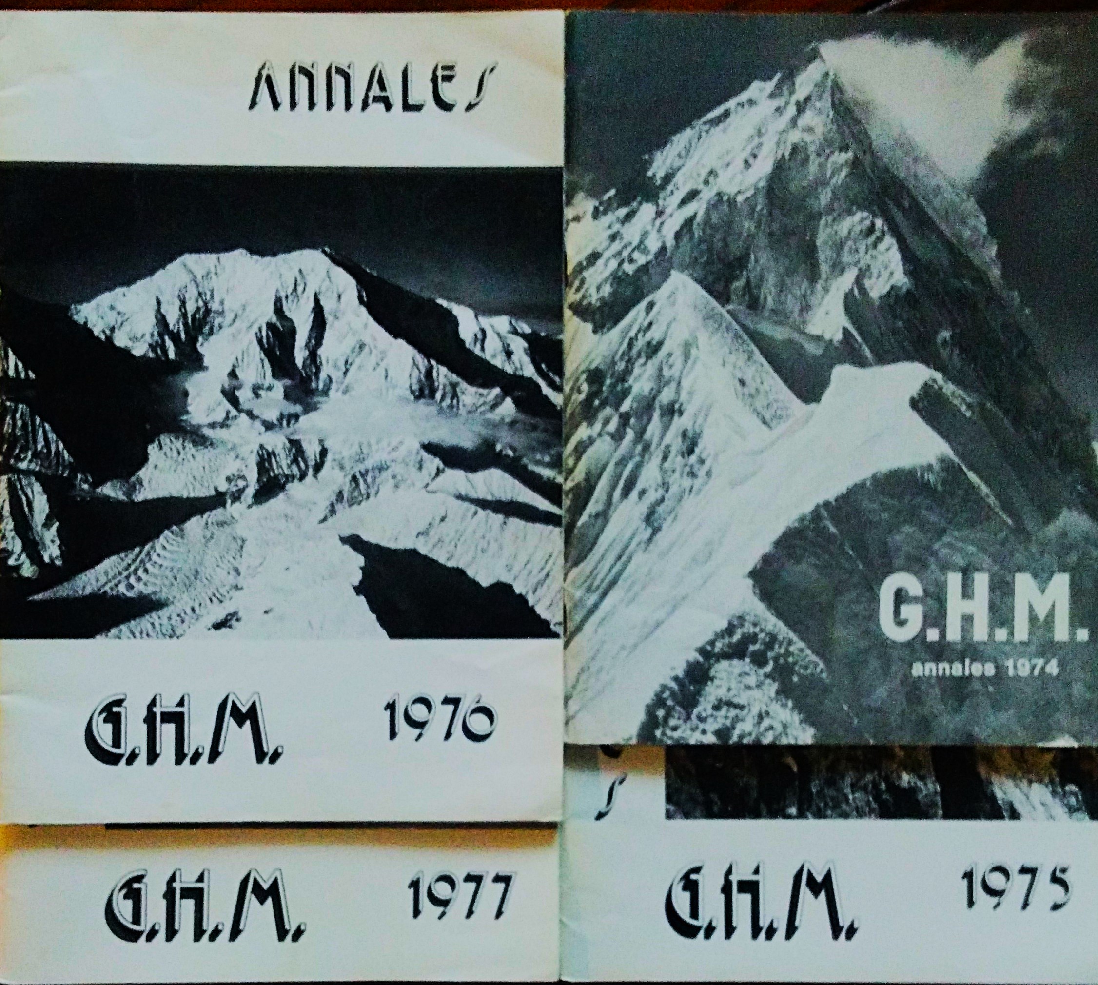 Groupe de Haute Montagne. Annales 1974 - 1975 - 1976 …