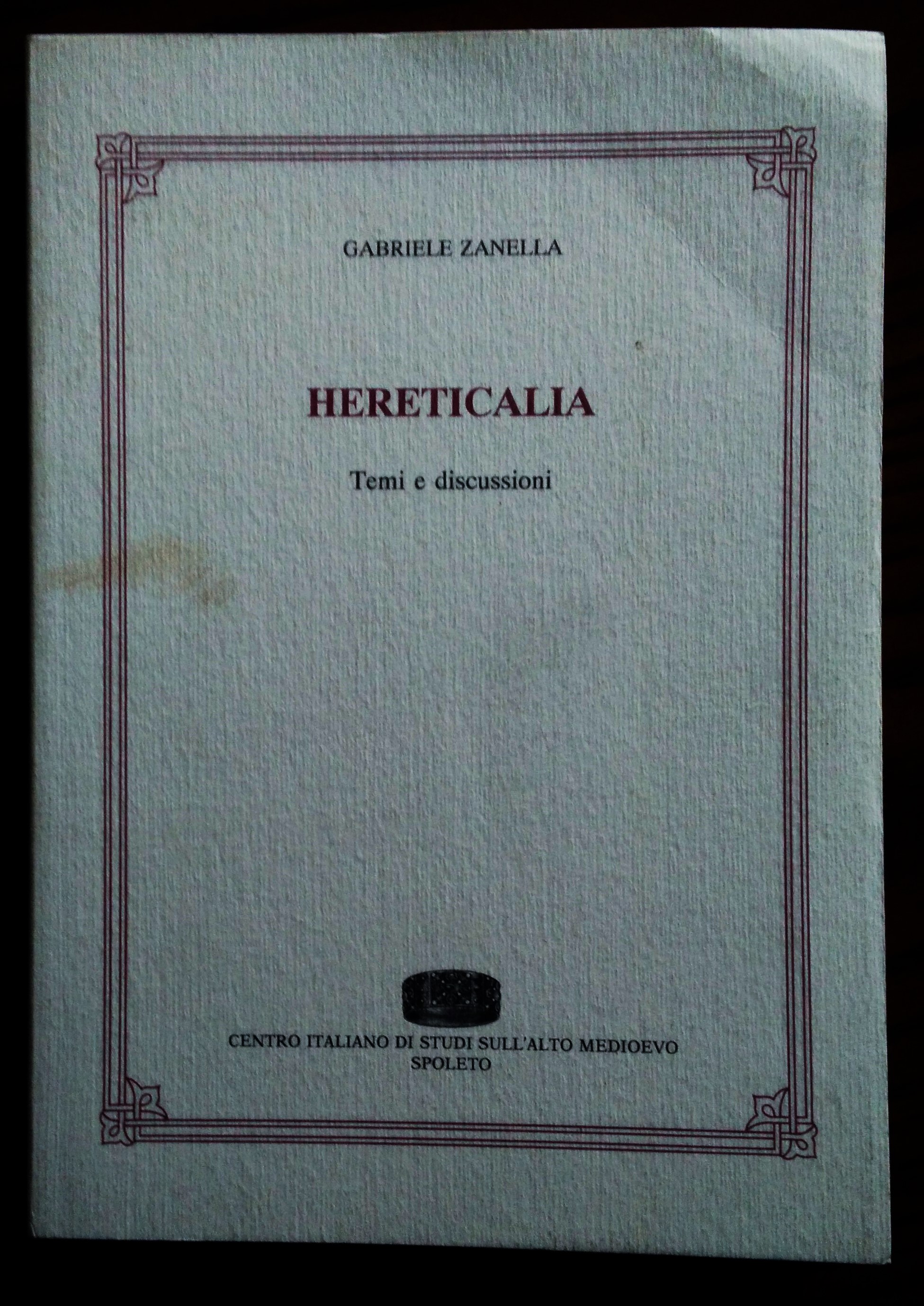 Hereticalia. Temi e discussioni.