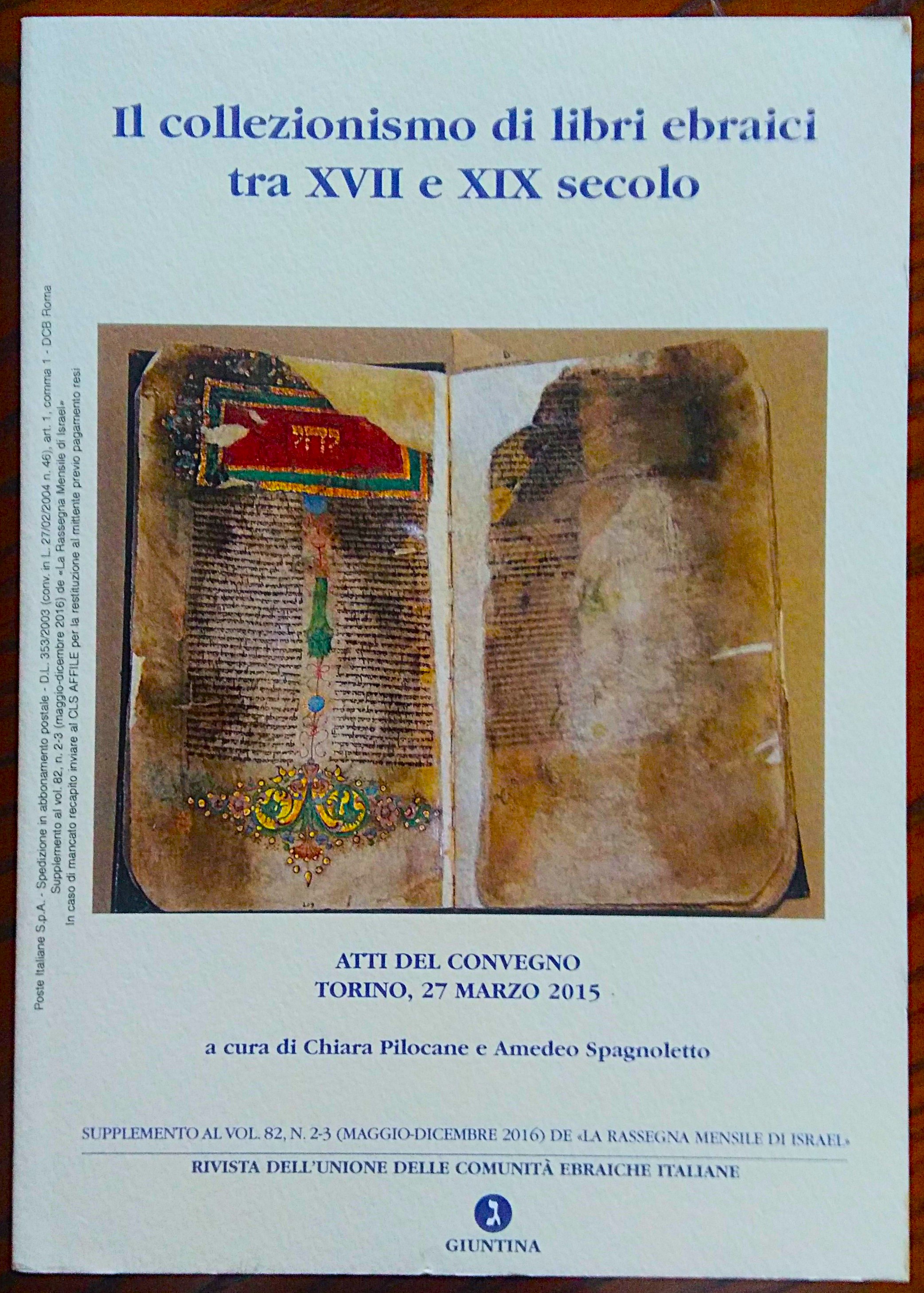 Il collezionismo di libri ebraici tra XVII e XIX secolo. …