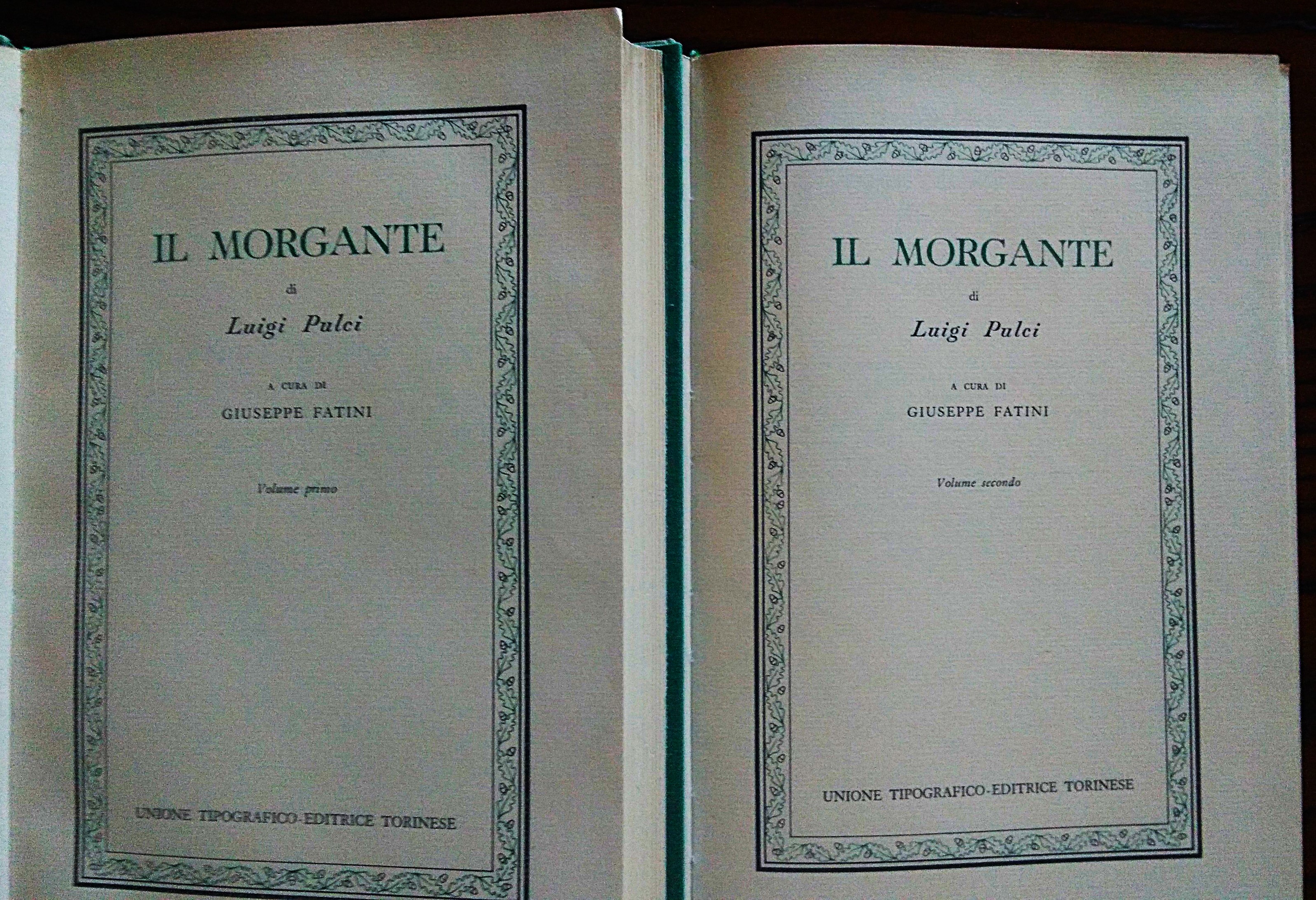 Il morgante. A cura di Giuseppe Fatini.