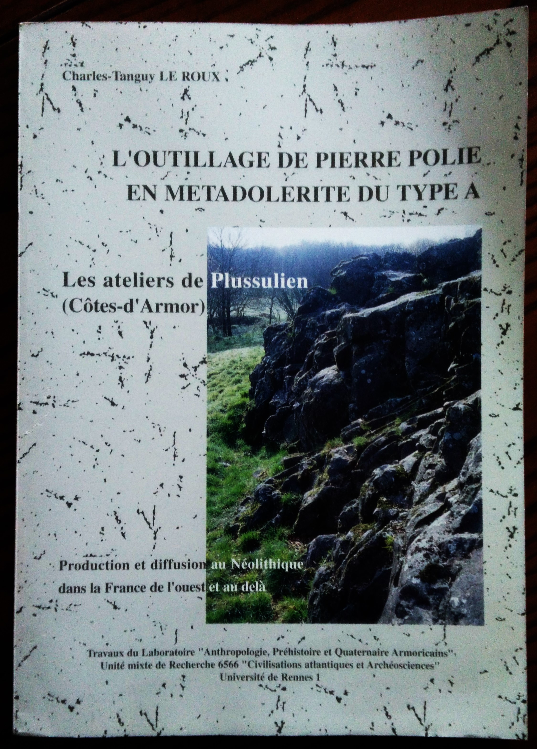L'Outillage de pierre polie en métadolérite du type A : …
