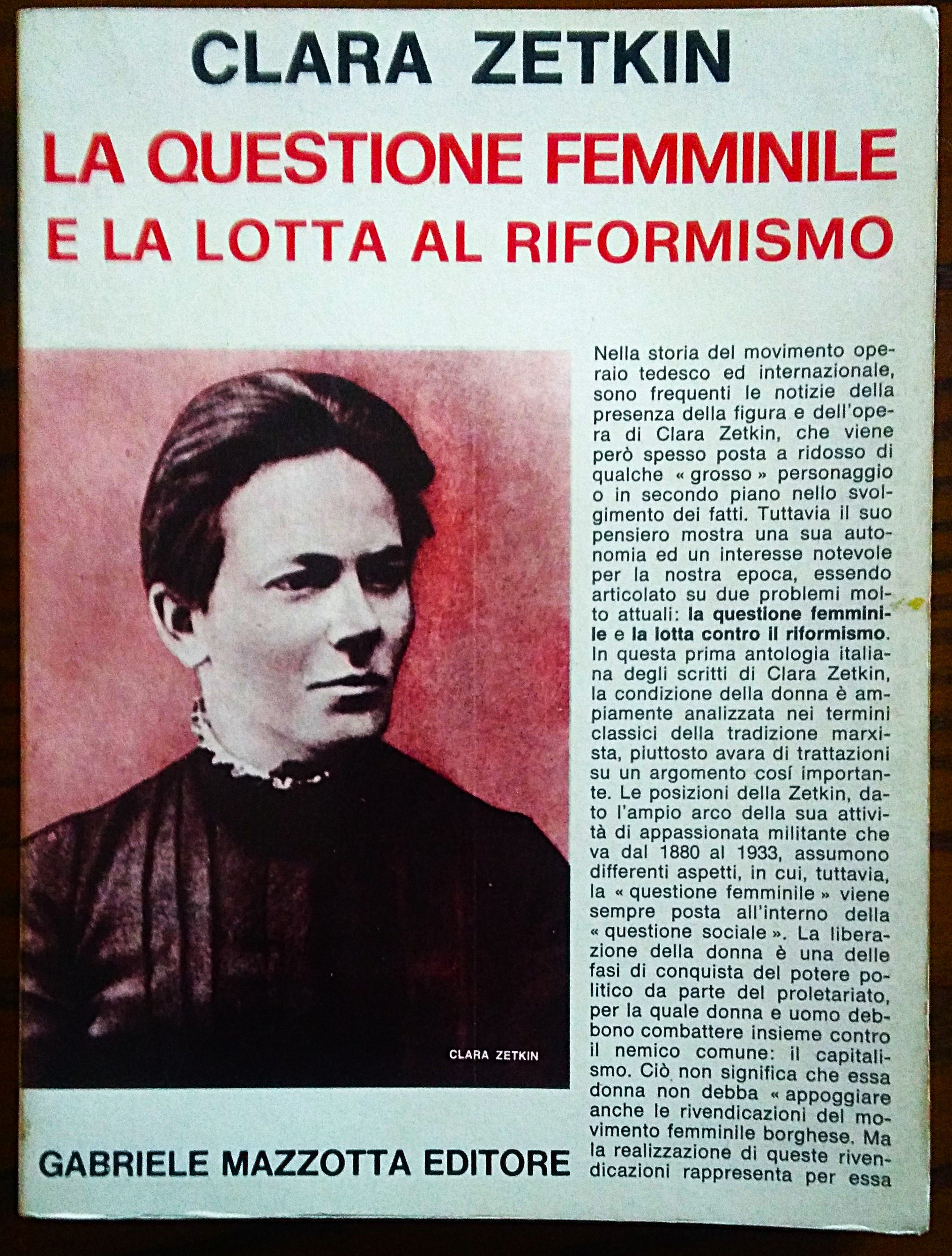 La questione femminile e la lotta al riformismo. A cura …