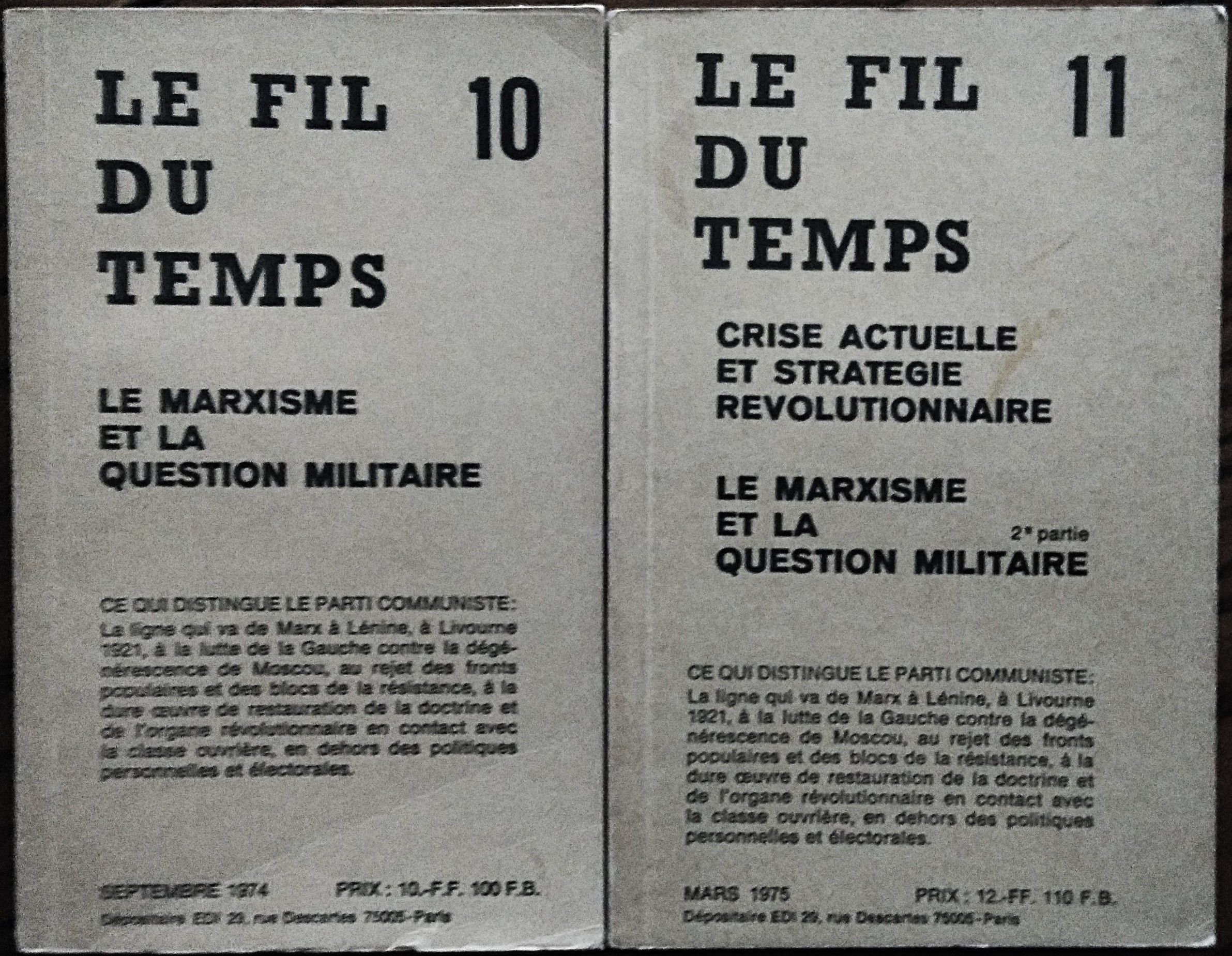 Le Fil du Temps 10-11. Le marxisme et la question …
