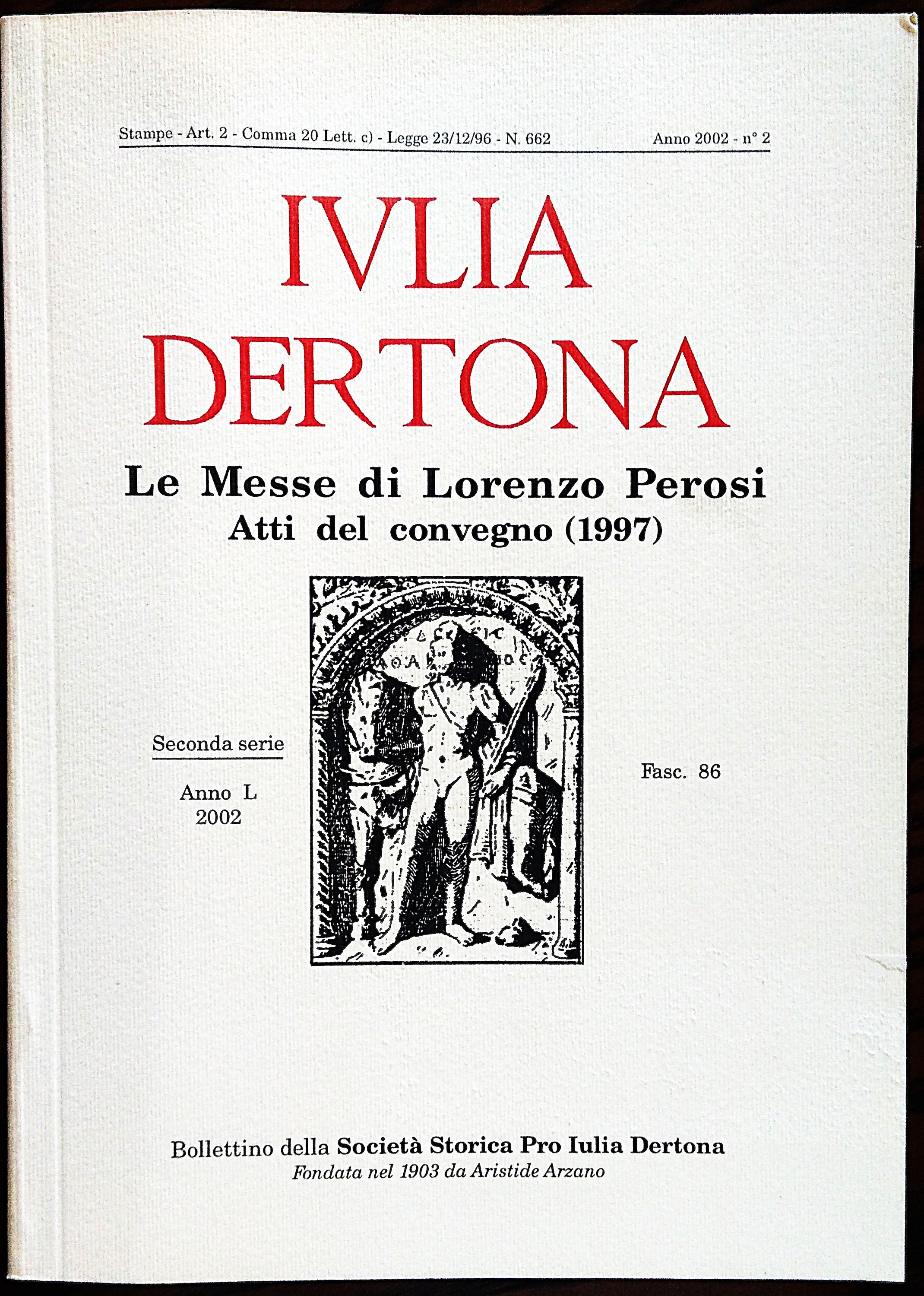 Le Messe di Lorenzo Perosi. Atti del convegno (1997).