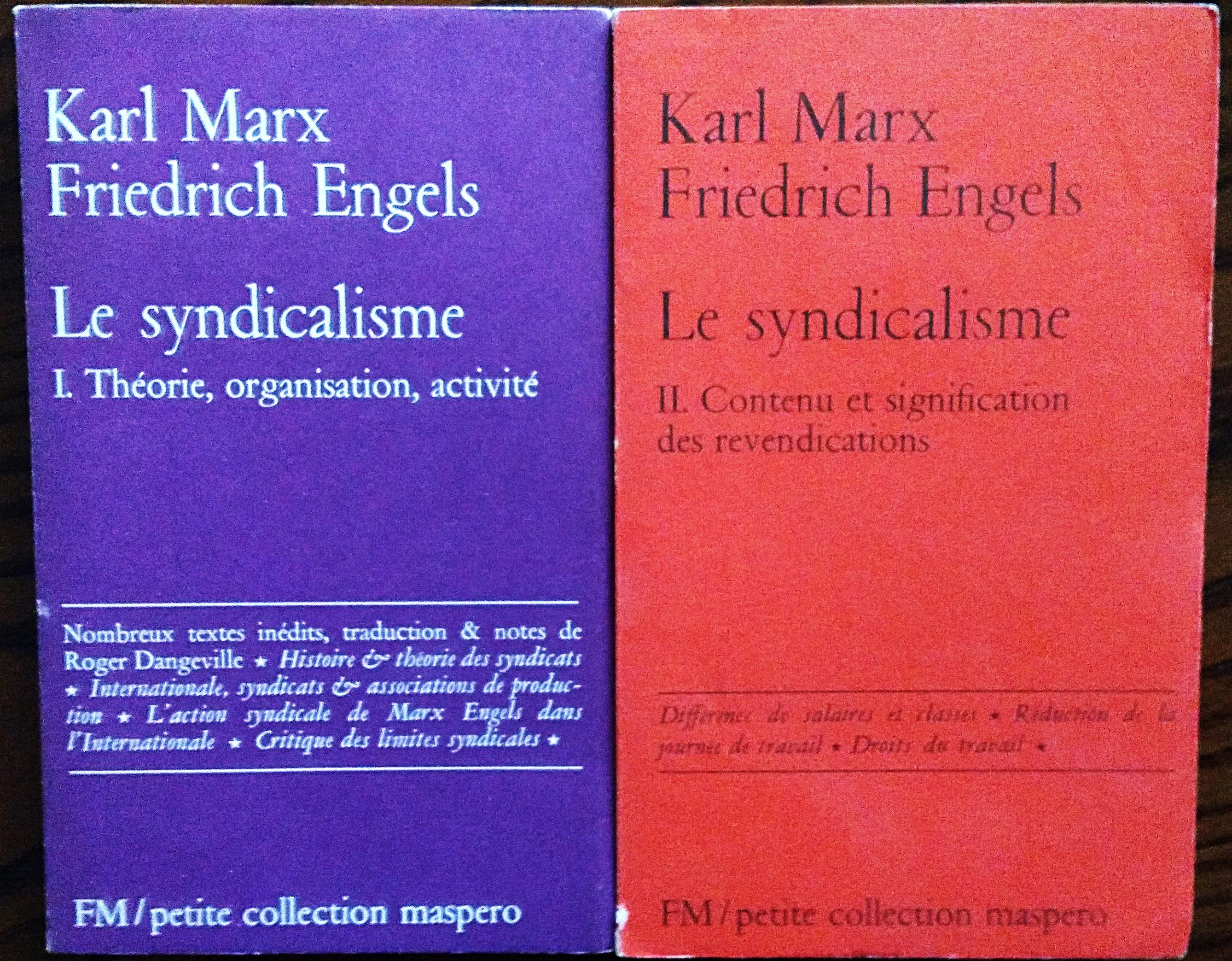 Le syndicalisme. Introduction, traduction et notes de Roger Dangeville.