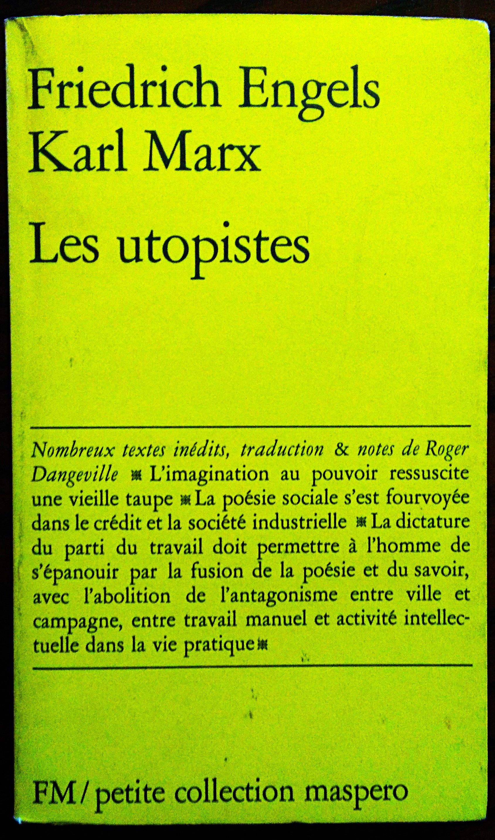 Les utopises. Introduction, traduction et notes de Roger Dangeville.