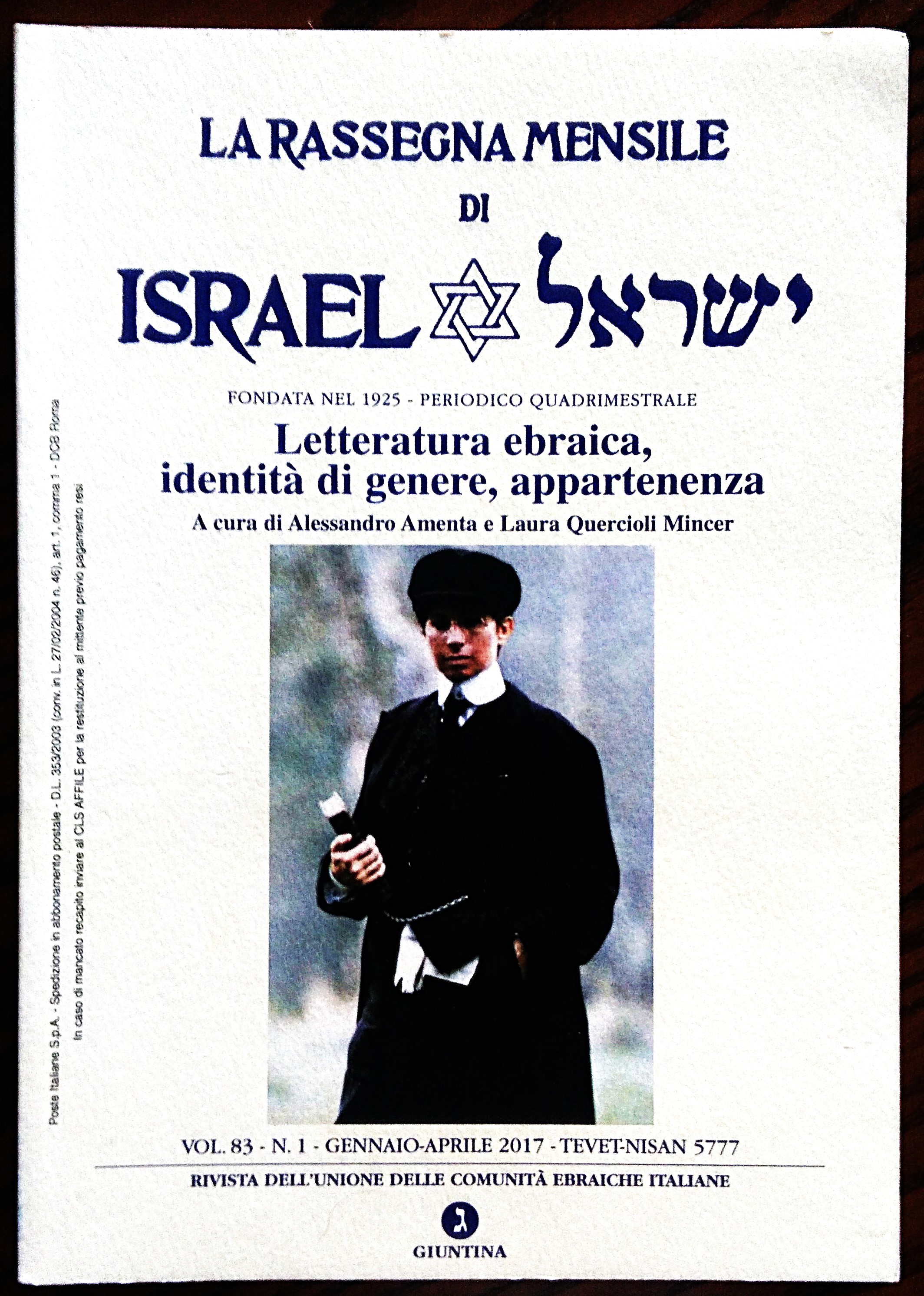 Letteratura ebraica, identità di genere, appartenenza. A cura di Alessandro …