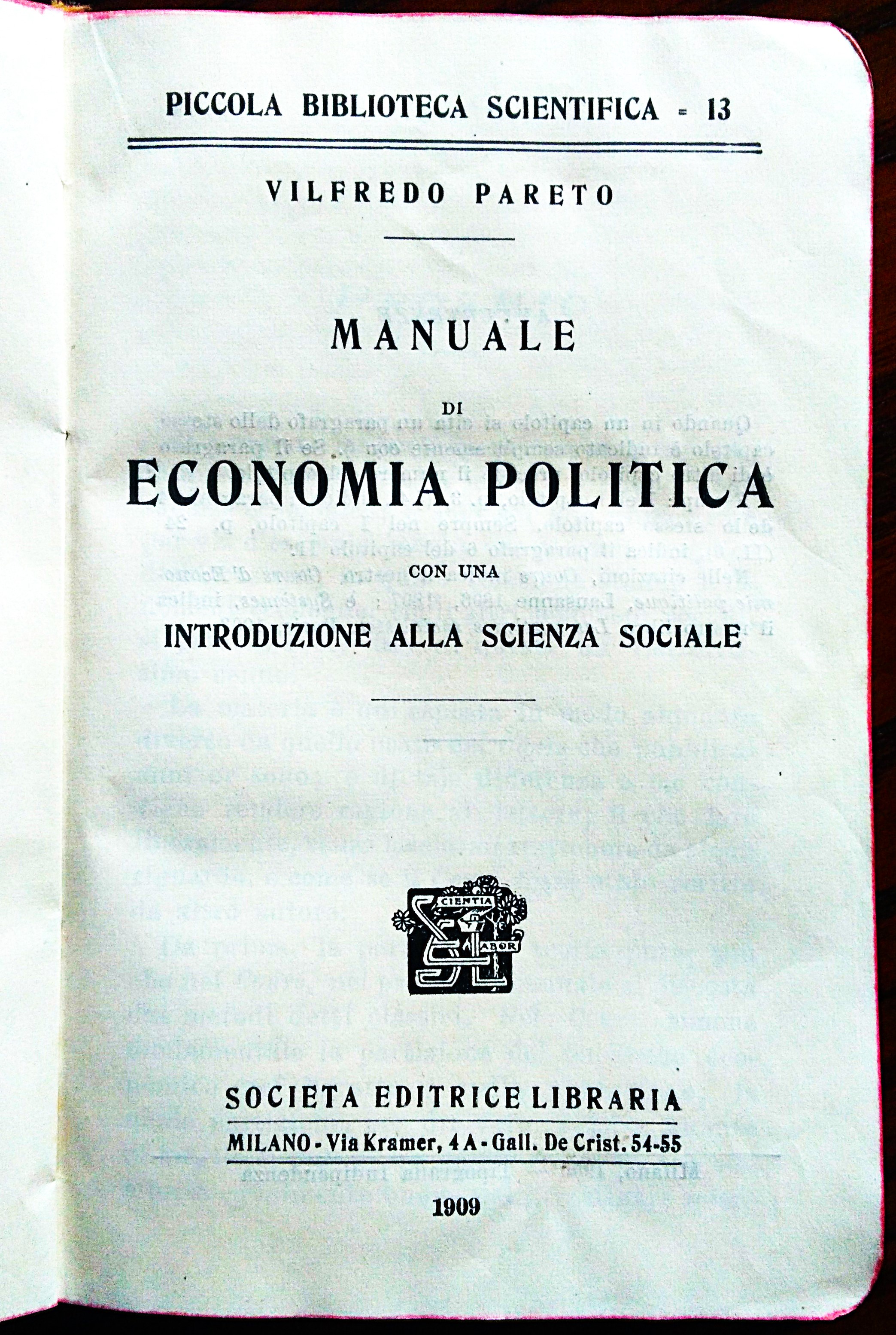 Manuale di economia politica con una introduzione alla scienza sociale.